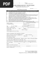 Blood Requisition Form