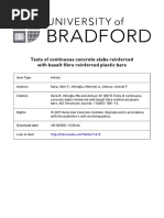 Tests of Continuous Concrete Slabs Reinforced