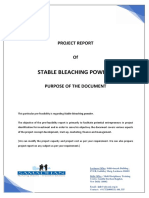 Stable Bleaching Powder