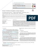 Presence of Airborne Microplastics in Human Lung Tissue