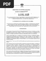 Decreto 1117 Del 5 de Julio de 2023