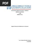 Regimen Patrimonial Del Matrimonio en Venezuela