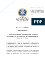 Regulamento CMC 5-21 Prevenção e Combate Ao Branqueamento de Capitais