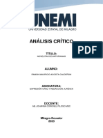 Analisis Crítico, Sobre La Obra Novelitas Ecuatorianas