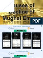 Causes of Decline of Mughal Rule