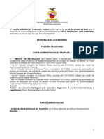 Pauta Da 3 Sessão Ordinária Do Tribunal Pleno - Videoconferência - 25.1.2023