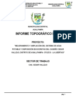 Informe Topográfico - Cesar Vallejo