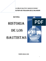 Folleto de Historia de Los Bautistas