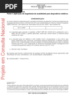 (CN) Abnt NBR Iec 62366-1 2021 (Aplicação de Eng. Usabilidade)