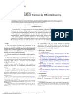 The Thermal Stability of Chemicals by Differential Scanning Calorimetry