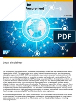 SAP Road Map For Sourcing and Procurement