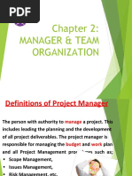 Cpe 520 - Chapter 2 - Manager and Team Organization