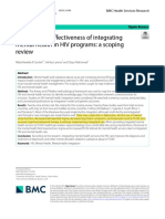 Mapping The Effectiveness of Integrating Mental Health in HIV Programs - A Scoping Review - 2023