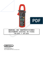 F.T. UNI-T UT 203 A+ Manual Usuario