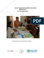 Manual On Use of Routine Data Quality Assessment (RDQA) Tool For TB Monitoring