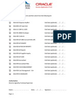 PJV Oracle Access Request Form Finance Access