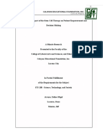 Assessing The Impact of The Stem Cell Therapy On Patient Empowerment and Decision Making