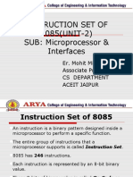 Instruction Set of 8085