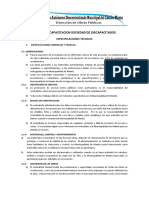 Especificaciones Técnicas: Taller de Capacitación Sociedad de Discapacitados