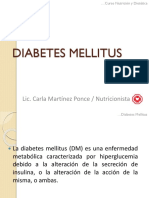 Diabetes Mellitus: Lic. Carla Martínez Ponce / Nutricionista