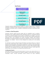 Buyer Decision Making Process