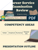 Career Service Examination Review ENGLISH ISU