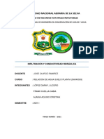 Infiltración y Conductividad Hidráulica