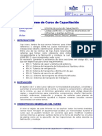 Informe de Curso de Capacitación Rev.0