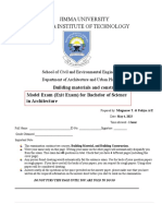 4 Building Material and Construction Model Exit Exam 1 Validated