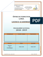 Licence-Génie-Civil-OFFRE DE FORMATION-modules Principaux