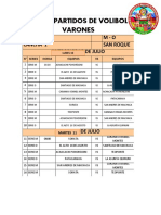 Rol de Partidos Final Voleibol F.D.M.E.R.L.P. 2023