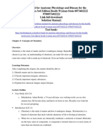 Solution Manual For Anatomy Physiology and Disease For The Health Professions 3rd Edition Booth Wyman Stoia 0073402222 9780073402222