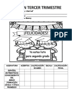 Examen Tercer Trimestre