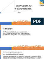 3.4 Prueba de Hipótesis para La Proporción