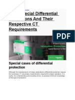 Four Special CT For Differential Protection