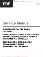 Doosan Forklift g35 50 Tier 2 Service Manual