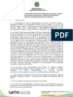 Edital 10-2023 Especializao em Ensino de Cincias Naturais e Matemtica