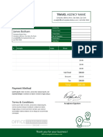 Travel Invoice Template