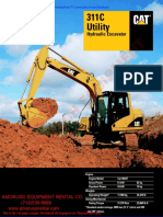 Cat 311 Cu Technical Specifications