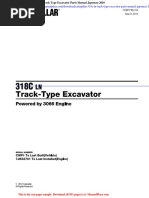 Caterpillar 318c LN Track Type Excavator Parts Manual Japonesa 2010