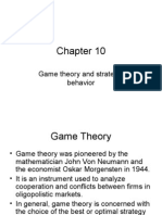 Managerial Economics (Chapter 10 Bis) Game Theory