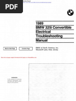 BMW 325i 1989 Convertible Electrical Troubleshooting Manual