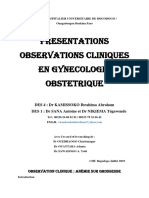 Observations Cliniques CHU-B DR KAMISSOKO-1