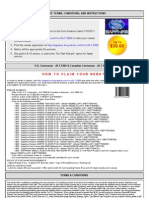 Howtoclaimyourrebate: Rebate Terms, Conditions, and Instructions