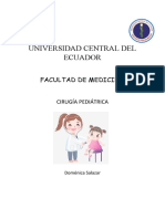 Resumen Cirugía Pediatrica