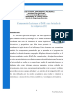 Comprensión Lectora en El Discurso Académico Escrito, Caso Artículo de Investigación