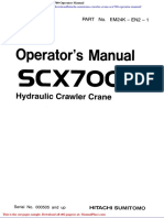 Hitachi Sumitomo Crawler Crane Scx700 Operator Manual