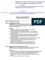 Test Bank For Business and Professional Communication KEYS For Workplace Excellence 3rd Edition by Quintanilla and Wahl ISBN 1506341497 9781506341491