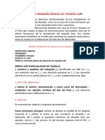 Modelo de Demanda Laboral Por Despido Nulo