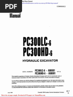 Komatsu Crawler Excavator Pc300 6hd Shop Manual